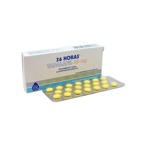 MEDICAMENTO TADALAFIL 36HRS 20 COMPRIMIDOS