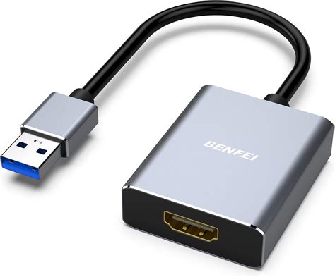 Amazon co jp BENFEI USB 3 0 HDMI アダプターUSB 3 0 HDMI オス メス アダプター usb