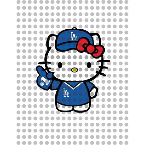 Kawaii Kitty Dodgers Kawaii Kitty Svg Kawaii Kitty Svg Lo Inspire