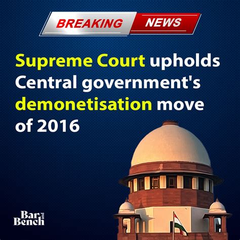 Bar And Bench On Twitter Breaking Supreme Court Upholds Central