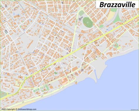 Brazzaville Map | Republic of the Congo | Detailed Maps of Brazzaville