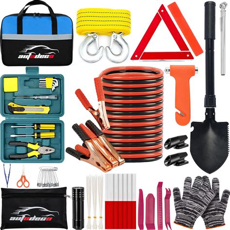 Amazon AUTODECO Car Emergency Roadside Tool Kit Safety Assistance