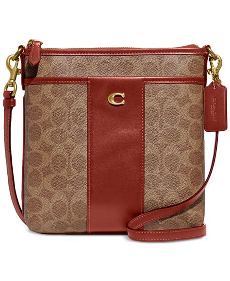 Coach Signature Coated Canvas Kitt Crossbody Macys