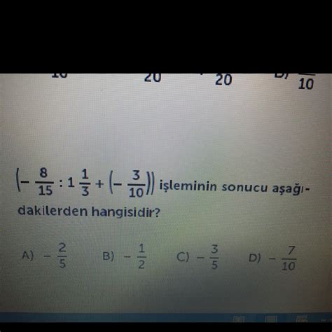 Soru Matematik Matematik Sorusu Eodev