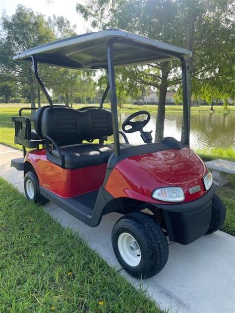 E Z Go Rxv Elite Passenger Red Sunshine Golf Car