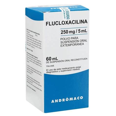 Flucloxacilina Jarabe 250 mg 5 ml x 60 ml Andrómaco FaltasYa