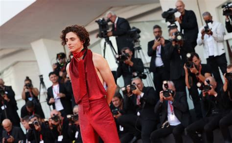 Timothee Chalamet makes bold statement in blood-red backless look at ...