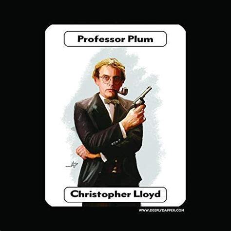 Professor Plum Clue Movie Poster Christopper Lloyd Artwork By Kristopher