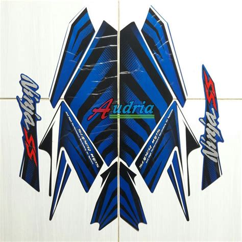 Stiker Striping Motor Kawasaki Ninja SS 150 2015 Biru Lazada Indonesia