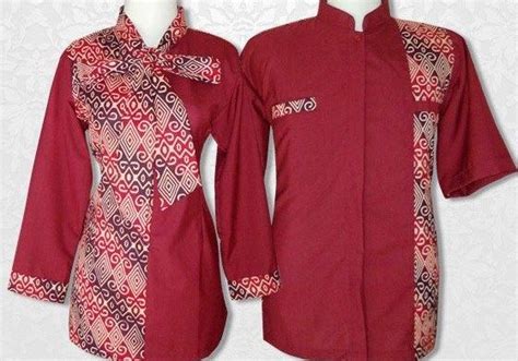 20 Model Baju Batik Kombinasi Polos terbaru 2020