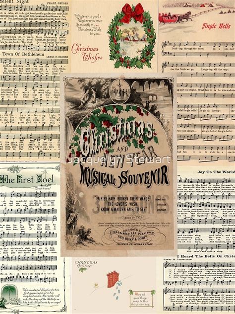 "Christmas Carols Sheet Music" Scarf for Sale by AtticSalt | Redbubble