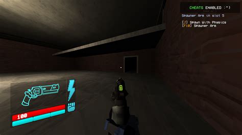 Going Into The Dark Area Of The Sandbox Level Should Display The