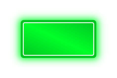 Neon Green Rectangle Banner Neon Rectangle Png