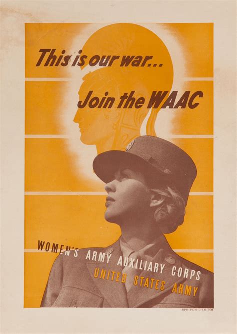 This Is Our War Join The Waac Wwii Recruiting Poster David Pollack