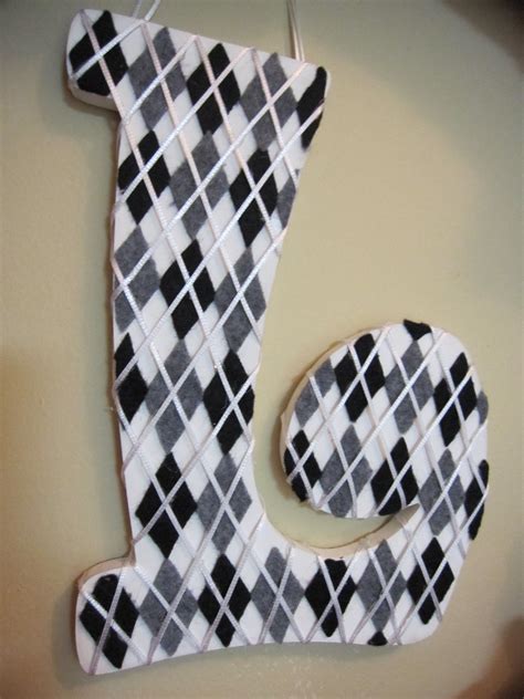 Argyle Letter For Wreaths And Walls