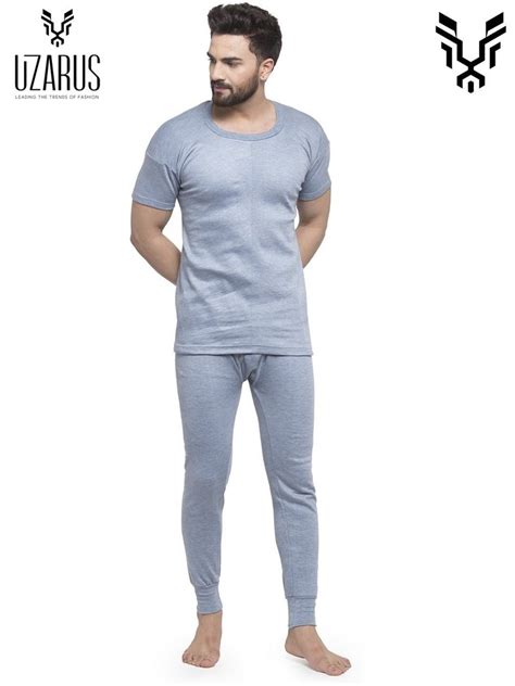 Warm Cotton Blend Mens Thermal Halfsleevs R Neck Set At Rs 240piece In Agra