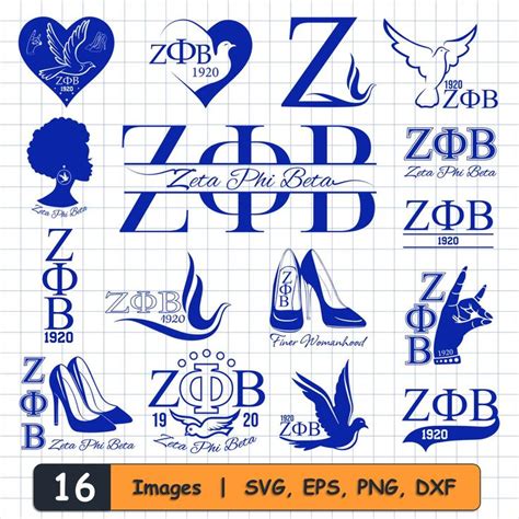 16 Zeta Phi Beta Svg Dxf Png Eps Bundle Zpb Svg Zeta Phi Beta Zpb Zeta Png Zeta Svg