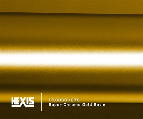 HEXIS SKINTAC HX30SCH07S Super Chrome Gold Satin WrapSupply