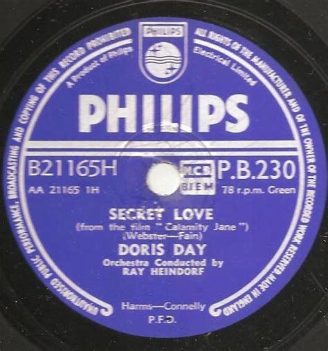 Doris Day - Secret Love (1954, Shellac) | Discogs