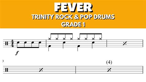 Fever Trinity Rock Pop Drums Grade With Click Youtube