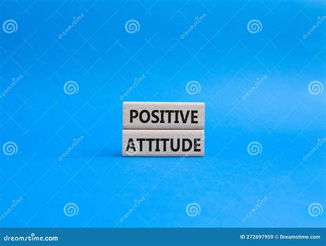 Positive Attitude Symbol. Concept Words Positive Attitude on Wooden ...