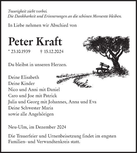 Traueranzeigen Von Peter Kraft S Dwest Presse Trauer