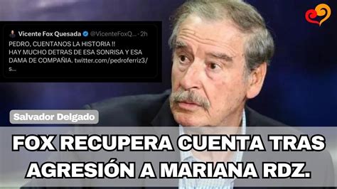 Restablecen Cuenta De Vicente Fox En X Tras Un Mes Suspendida Youtube