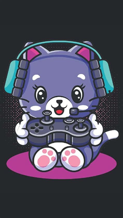 Download Adorable Kawaii Gaming Wallpaper Wallpaper