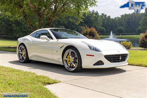 White Ferrari California — Dreamworks Motorsports