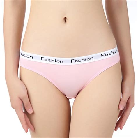 10pcslot Sexy Panties Women Fashion Printed Pink Cotton Briefs Female Underpants Ladies