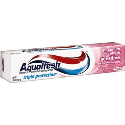 Aquafresh Sensitive Maximum Strength Triple Protection Fluoride Toothpaste – 5.6 Oz – Gmsa1.com ...