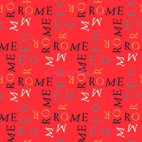 Rome Pattern Seamless Design Stock Vector Illustration Of Pattern