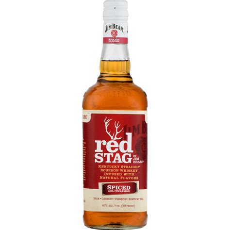 Jim Beam Red Stag Spiced With Cinnamon Bourbon Whiskey 750ml Crown