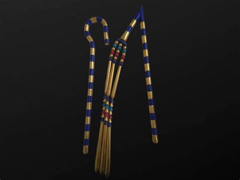 Wonderful Egyptian Crook and Flail Symbol of Strength, Sovereignty ...