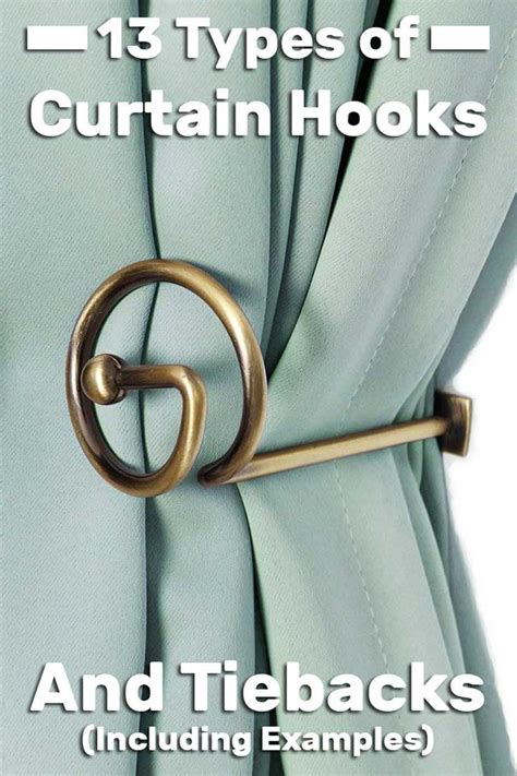 13 Types of Curtain Hooks and Tiebacks - HomeDecorBliss.com