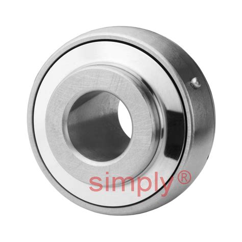 Ssuc206 Metric Stainless Steel Bearing Insert With 30mm Bore 62mm Outside Dia Simply Bearings Ltd