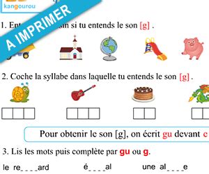 G Gu Apprendre Lire