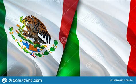 Mexico Vs Italy Flag - Mexico Italy Two Crossed Flags Isolated White ...