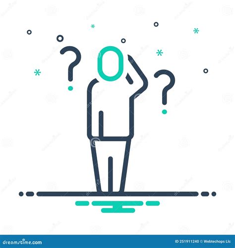 Mix Icon for Forgotten, Unremembered and Out Stock Illustration