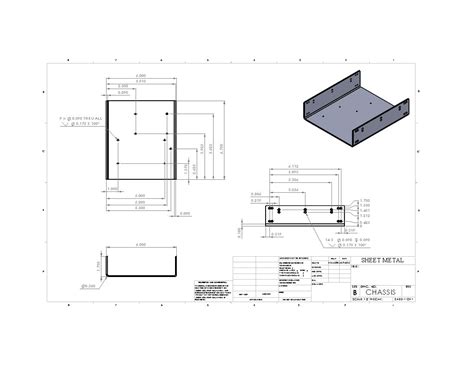 Chassis Drawing Sheet Sheet Metal Drawing Sheet Metal Drawing Sheet