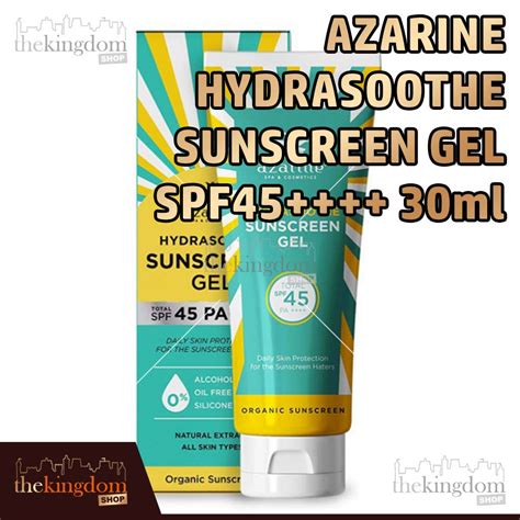 Jual Azarine Hydrasoothe Sunscreen Gel SPF 45 PA 30ml Shopee