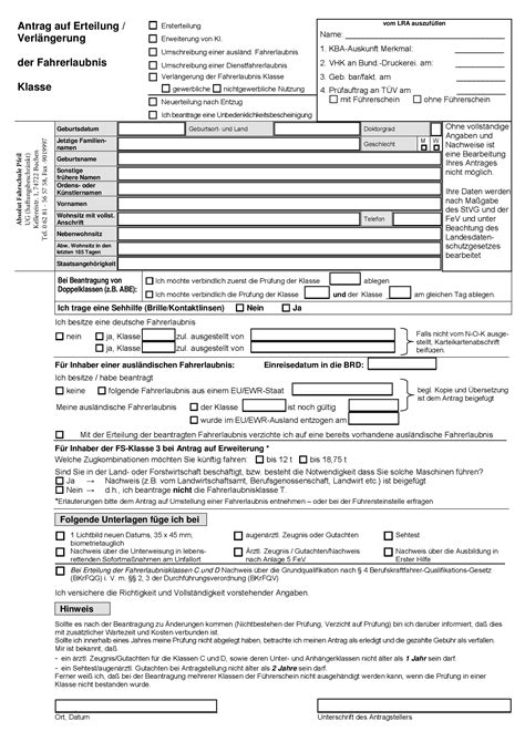 Pdf Antrag Auf Erteilung Fahrerlaubnis Dokumen Tips