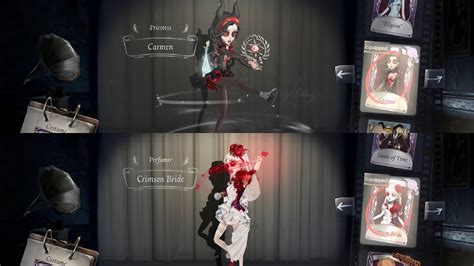 Identity V Two Of My Favorite Logic Path Costumes “crimson Bride” “carmen” Gameplay Youtube