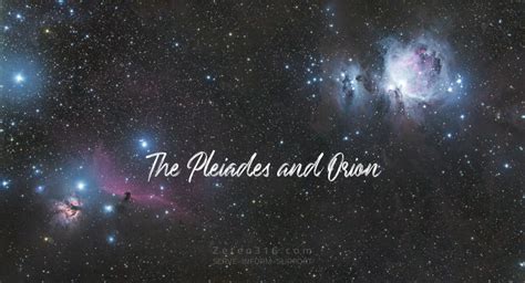 The Pleiades and Orion - Zeteo 3:16