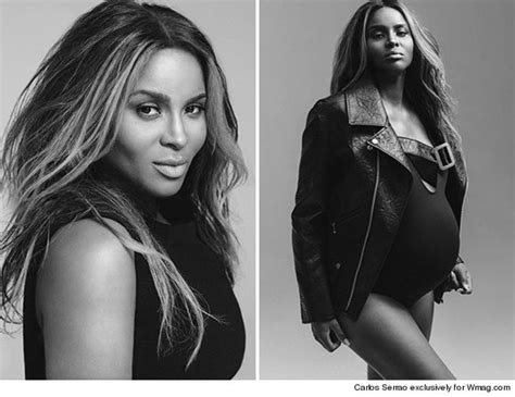 Ciara Shows Off Bare Baby Bump In Sexy W Magazine Shoot