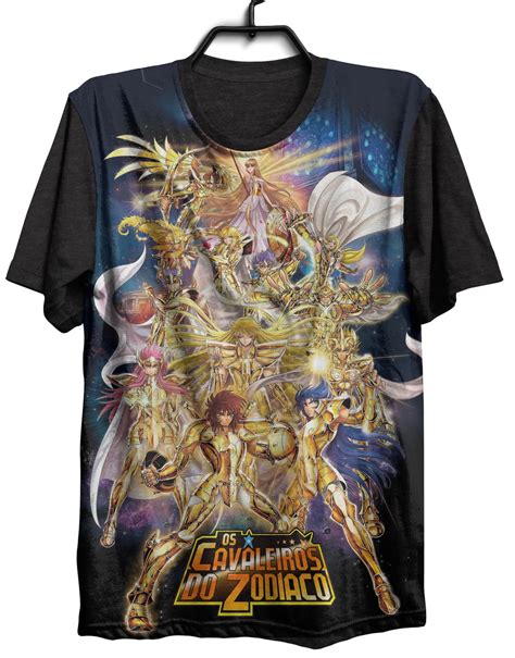 Camiseta Camisa Anime Cavaleiros Do Zodiaco Serie Otaku