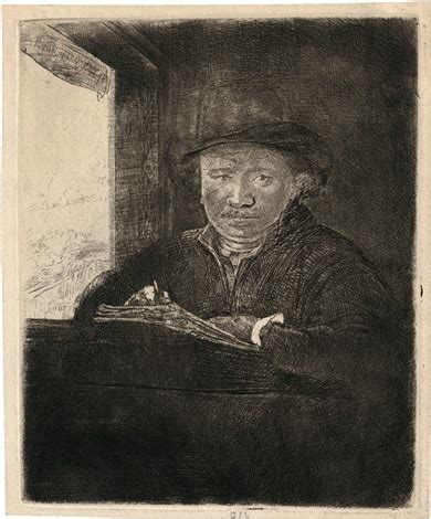 Selbstbildnis Am Fenster By Rembrandt Van Rijn On Artnet