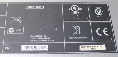 Cisco Gsr Ios Xr 12000 Series Router 12404 2x Prp 2 4gb 2x 12000 Sip