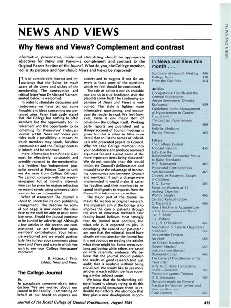 Why News And Views Complement And Contrast British Journal Of