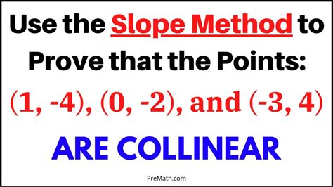 How To Prove That Points Are Collinear USE The Slope Method YouTube